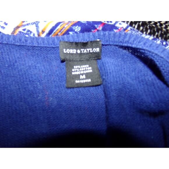 Lord & Taylor linen/cotton poncho type top M EUC - Picture 4 of 4